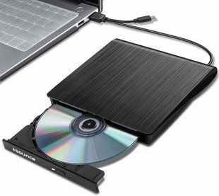 Зовнішній DVD-привід Sounce USB 3.0 та записувач компакт-дисків Type-C T1301 фото