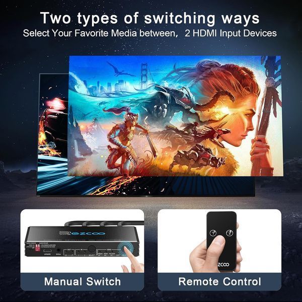 Комутатор HDMI 2.1 4K при 120 Гц T2327 фото