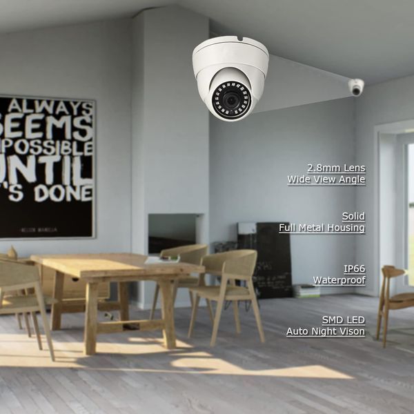 Купольна камера WiTi 3000TVL AHD 1080P T2287 фото