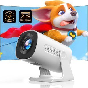 Портативний міні проектор AKIYO O3 Ultra HD 4K Bluetooth 1080P Full HD, 15000 люмен 0768 фото