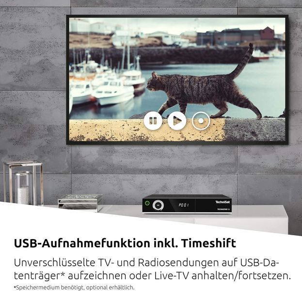 Супутниковий ресивер TechniSat TECHNISTAR S6, чорний, HDMI, DVB-S, USB, CI+ T1324 фото