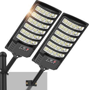 Сонячні вуличні ліхтарі з датчиком руху &ndash; LED, IP67( 2 шт) T3850 фото