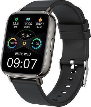 Смарт-часы Ordtop P32E, фитнес-трекер, IP68 Черный T0694 фото