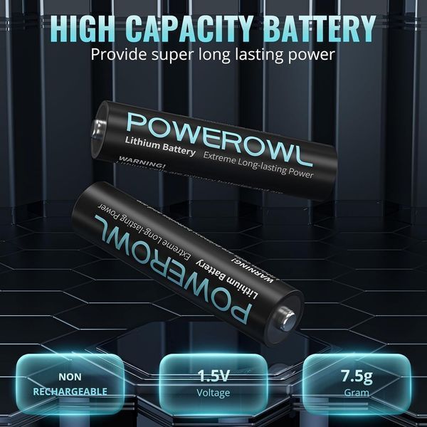 Комплект літієвих батарей POWEROWL CR2032 (12 шт) та AAA (8 шт) T1193 фото