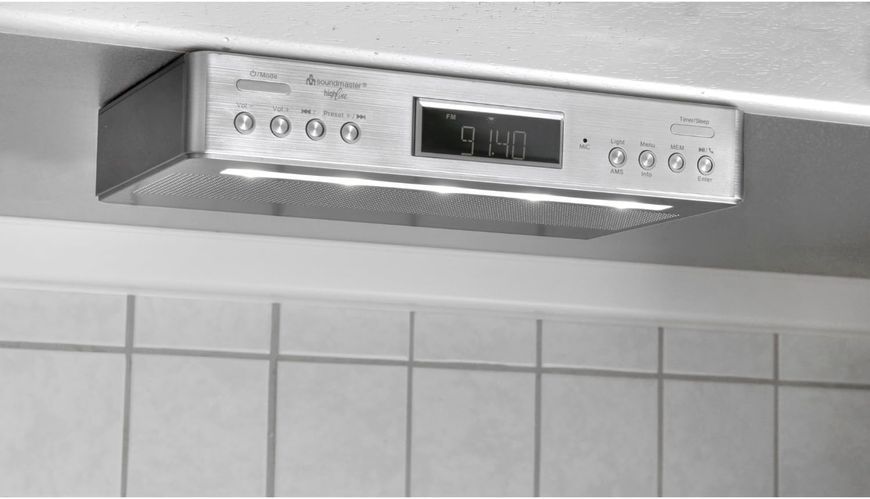 Кухонное подвесное радио с Bluetooth Soundmaster UR2045SI DAB+ и FM RDS М043 фото