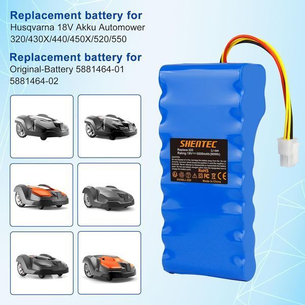 Литий-ионный аккумулятор 18 В 5000 мАч для Husqvarna Battery Car T2037 фото