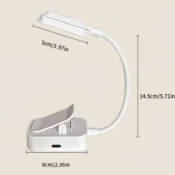 Портативна лампа для читання з USB зарядкою TK4212 фото