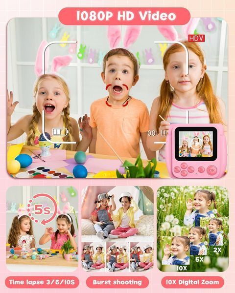 Дитяча миттєва камера з друком фото T4507 фото