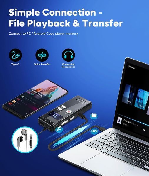 Цифровий диктофон NekSide T2301 фото