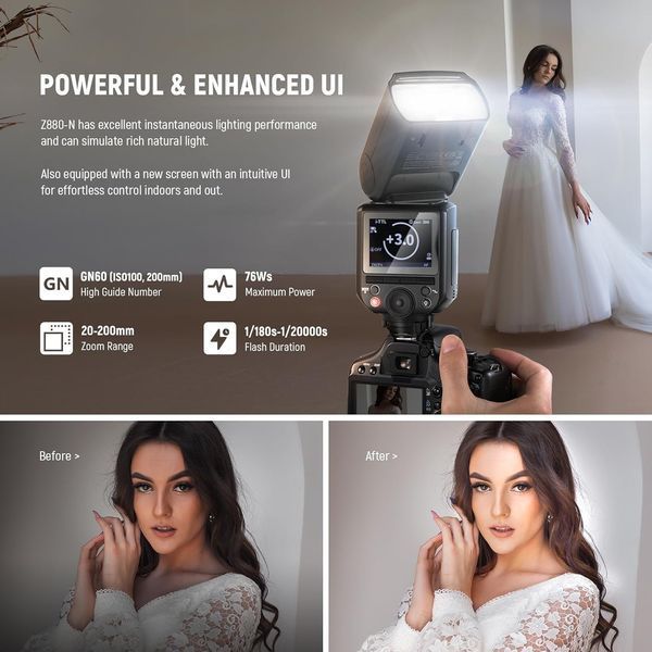 Вспышка NEEWER Z880-N 2.4G i-TTL для камеры Nikon T0974 фото
