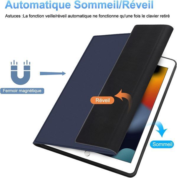 Чохол-клавіатура JADEMALL для iPad 9/8/7 покоління Чорний 0682-1 фото