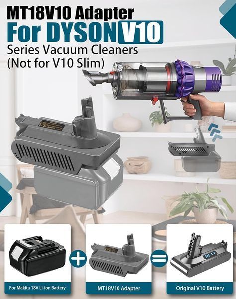 Адаптер батареї TEPULAS for Dyson V10 для Makita T0814 фото