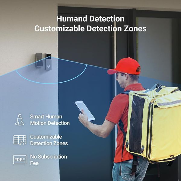 Камера дверного звонка EZVIZ HP3 Pro 2K с солнечной батареей Т1582 фото