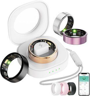 Умное смарт-трекер-кольцо Health Tracker, р.8 T1634 фото