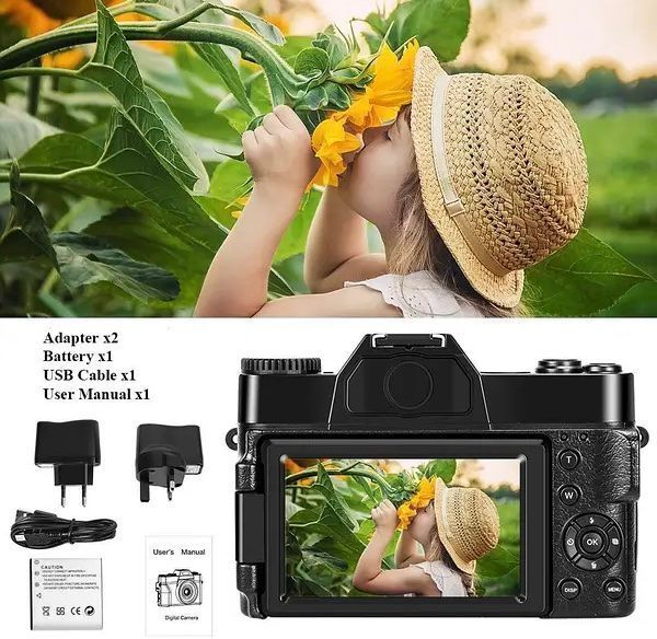 Цифровая камера 4K 48MP с цифровым зумом 16X цифровой фотоаппарат 0061 фото