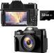 Цифровая камера 4K 48MP с цифровым зумом 16X цифровой фотоаппарат 0061 фото 1